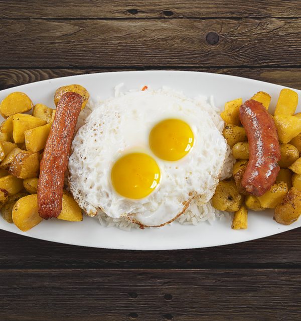 CHORIZO - Papa criolla, huevo y chorizo.