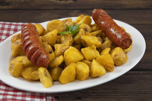 Papa criolla con Chorizo